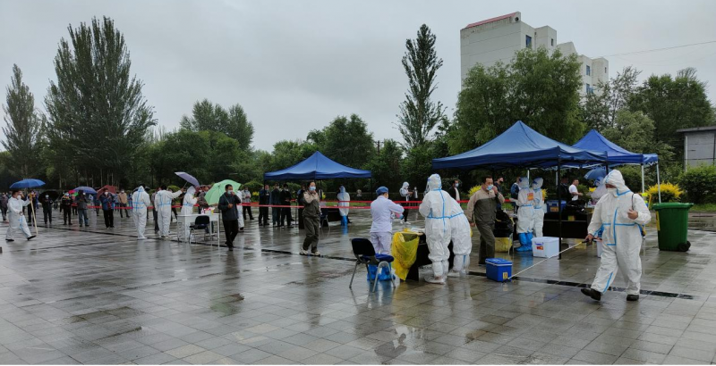 筑牢疫情防控安全防線&mdash;&mdash;物產(chǎn)北川物流園區(qū)開展核酸檢測